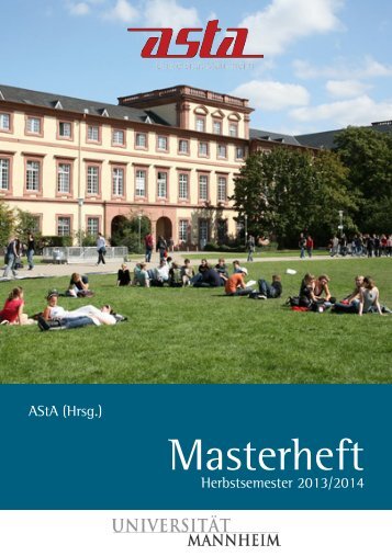 Masterheft - AStA Universität Mannheim