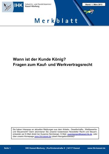 Muster Eines Subunternehmer Vertrages Allgemein Ihk Kassel