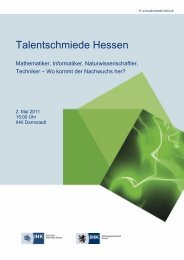 Talentschmiede Hessen - Handout
