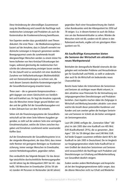 Gesundheitswirtschaft, Basisstudie.pdf - Ministerium fÃ¼r Wirtschaft ...