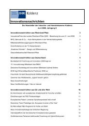 Innovationsnachrichten - IHK Koblenz