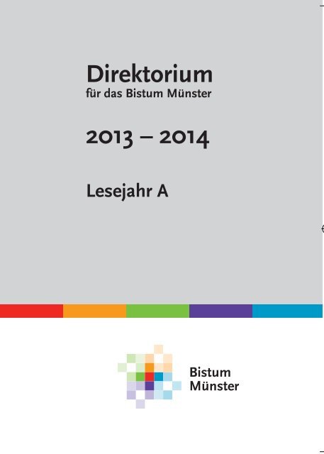 Direktorium 2013 – 2014 - Bistum Münster