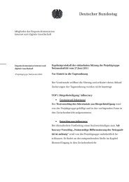 Protokoll der Projektgruppensitzung vom 27 ... - Deutscher Bundestag