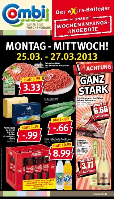 MONtAg - MIttWOCH! - Combi