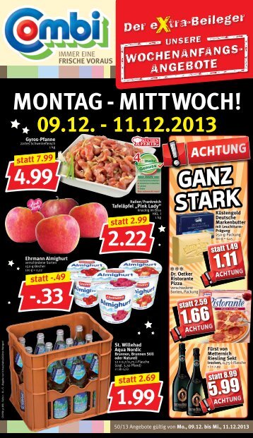 MONtag - MIttWOCH! - Combi