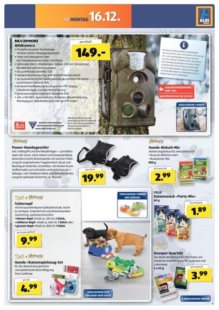 ab Montag, 16.12. - ALDI SUISSE AG