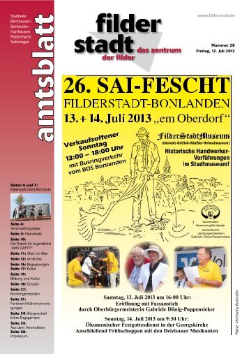 Amtsblatt KW 28 - Stadt Filderstadt