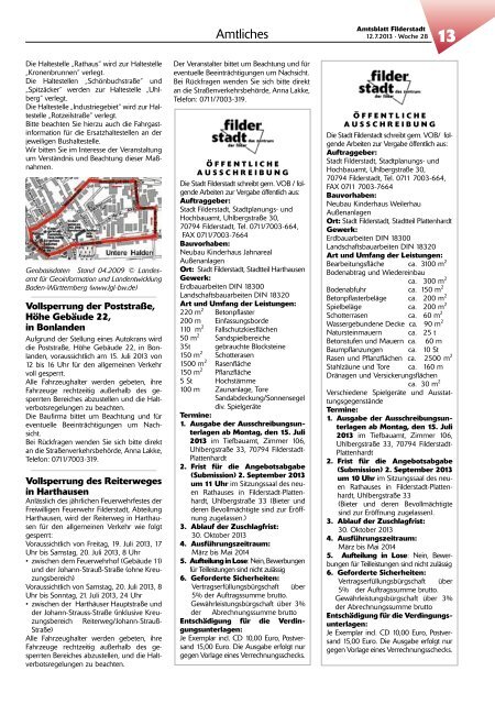 Amtsblatt KW 28 - Stadt Filderstadt