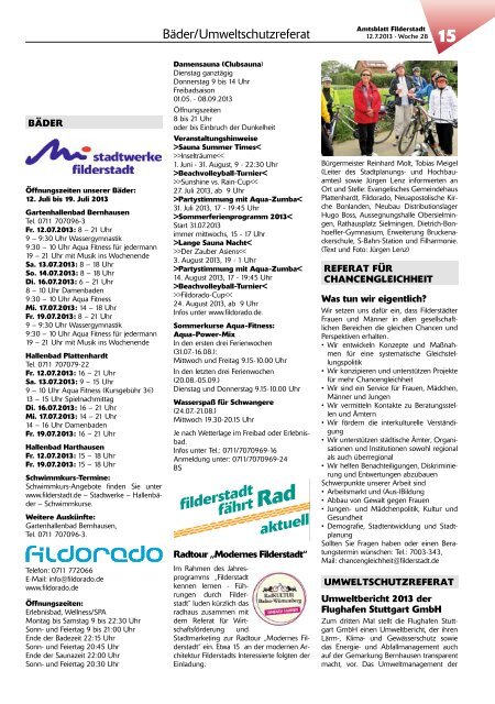 Amtsblatt KW 28 - Stadt Filderstadt