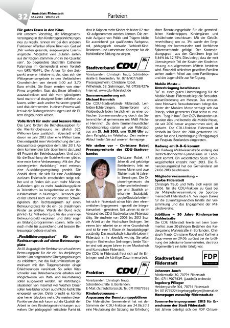 Amtsblatt KW 28 - Stadt Filderstadt