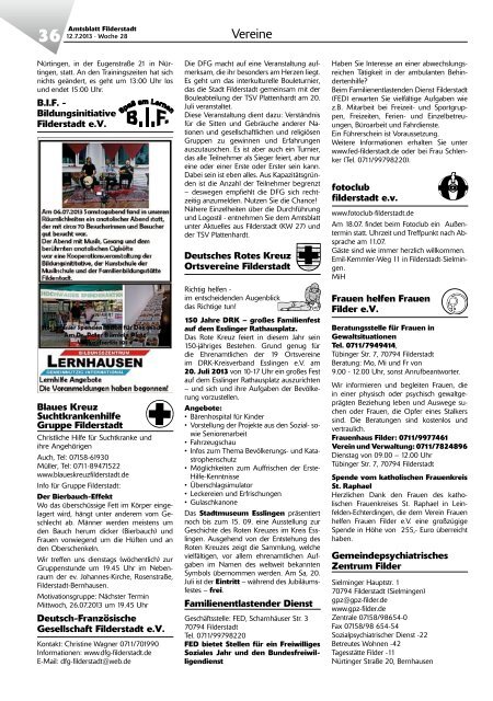 Amtsblatt KW 28 - Stadt Filderstadt