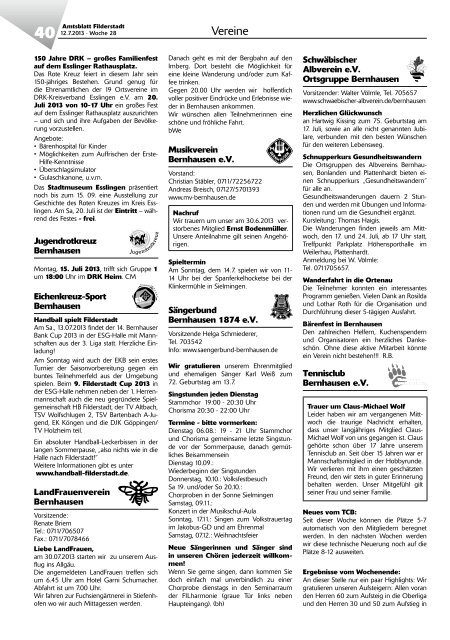 Amtsblatt KW 28 - Stadt Filderstadt