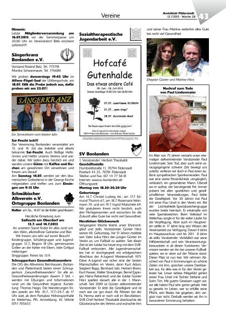 Amtsblatt KW 28 - Stadt Filderstadt
