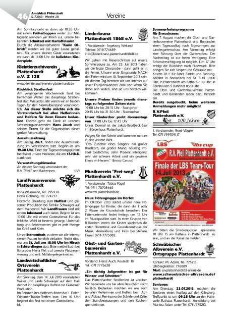 Amtsblatt KW 28 - Stadt Filderstadt