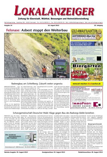 Felsnase: Asbest stoppt den Weiterbau - wir-machen-drucksachen.de