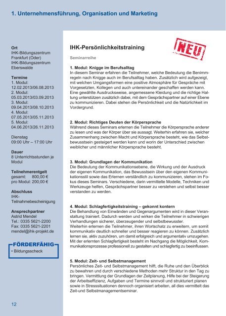 IHK Die Weiterbildung - IHK-Projektgesellschaft mbH