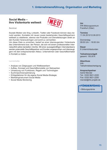 IHK Die Weiterbildung - IHK-Projektgesellschaft mbH