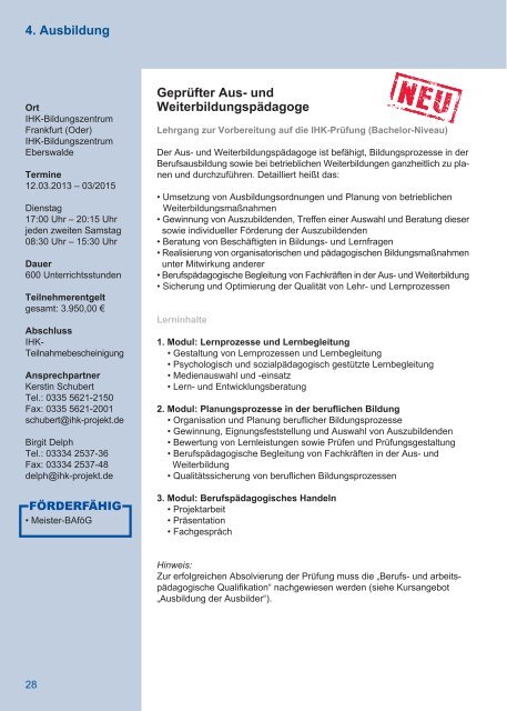 IHK Die Weiterbildung - IHK-Projektgesellschaft mbH