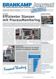 Effizienter stanzen mit ProcessMonitoring - BRANKAMP