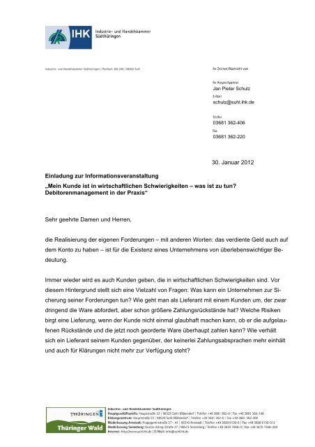 Was heißt betreff ? 2 hier klicken und betreff eingeben ihk sa 1 4 dtha 1 4 ringen