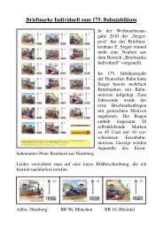 Briefmarke Individuell 175. Bahnjubiläum