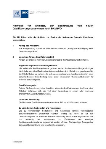 Hinweise fÃ¼r Antragsteller.pdf - IHK Erfurt