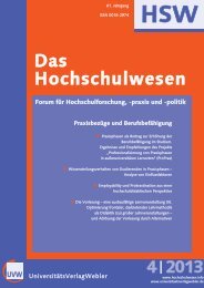 HSW - Das Hochschulwesen