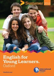 English for Young Learners. - International House London