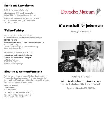 Wissenschaft für jedermann - Deutsches Museum