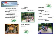 Flyer des Kindergartens Pusteblume - Gemeinde Ihlow