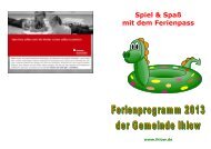 Ferienprogramm-Heft - Gemeinde Ihlow