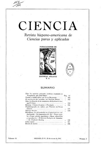 CIENCIA - Revista hispano-americana de Ciencias puras y aplicadas