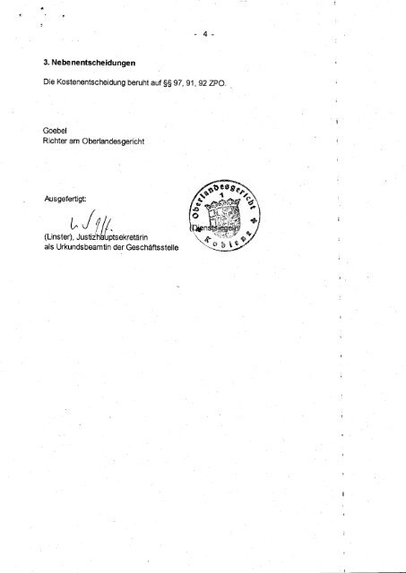 Oberlandesgericht • Koblenz Beschluss - Inge McDermaid