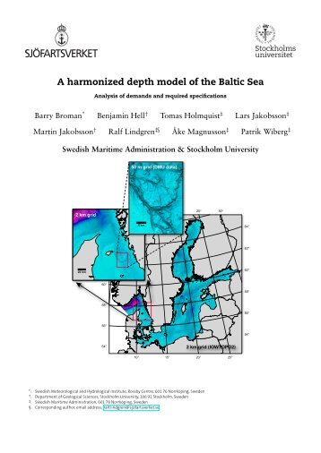 A harmonized depth model of the Baltic Sea - IHO