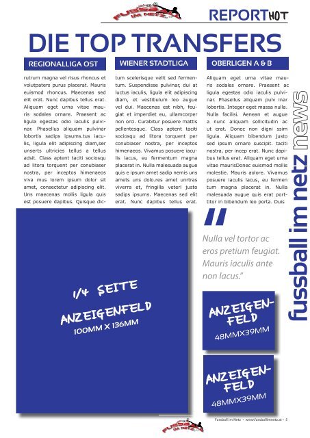 fussball im netz -MusterAusgabe 2014 Februar  Nr.1