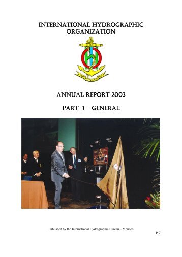 international hydrographic organization 2003 - IHO