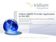 Iridium Presentation - IHO