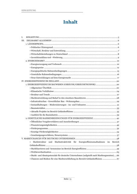 ZIELMARKTANALYSE CHINA - Exportinitiative Energieeffizienz