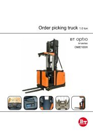 Order picking truck 1.0 ton - Bt-forklifts.com