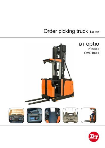 Order picking truck 1.0 ton - Bt-forklifts.com