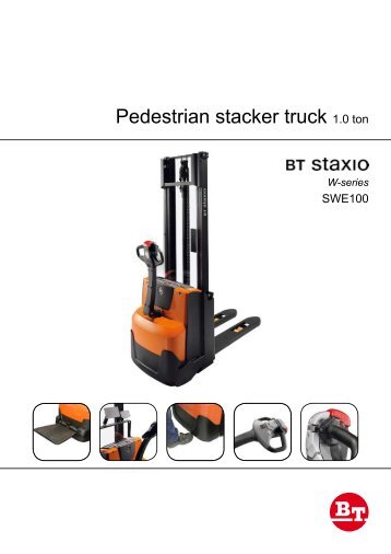 Pedestrian stacker truck 1.0 ton - Bt-forklifts.com