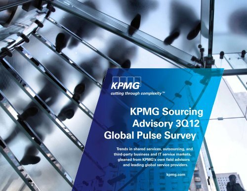 KPMG Sourcing Advisory 3Q12 Global Pulse Survey - KPMG Institutes