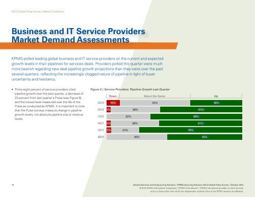 KPMG Sourcing Advisory 3Q12 Global Pulse Survey - KPMG Institutes