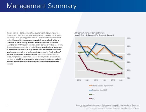 KPMG Sourcing Advisory 3Q12 Global Pulse Survey - KPMG Institutes