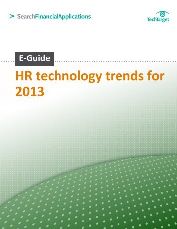 HR technology trends for 2013 - IHRIM