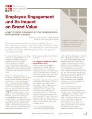 Employee Engagement and Its Impact on Brand Value - IHRIM