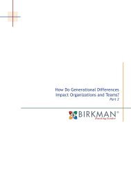 How Do Generational Differences Impact Organizations ... - Birkman