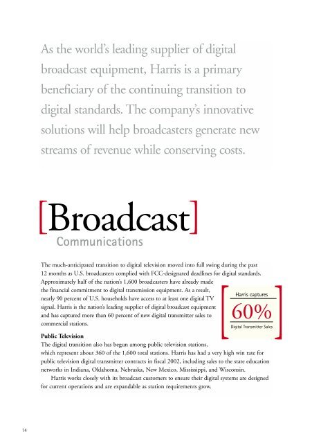 Harris 2002 Annual Report