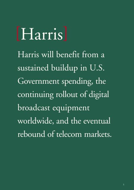 Harris 2002 Annual Report