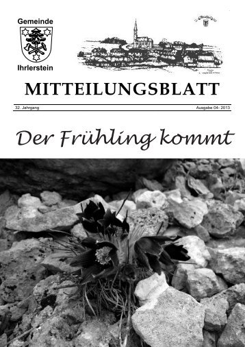 Mitteilungsblatt April 2013 - Ihrlerstein